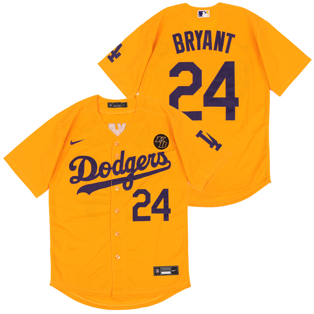 2020 Men Los Angeles Dodgers #24 Bryant yellow Nike Game MLB Jerseys->women nfl jersey->Women Jersey
